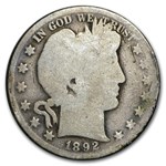 1892 Barber Half Dollar AG