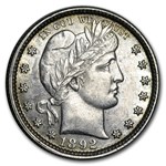 1892 Barber Quarter AU