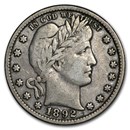 1892 Barber Quarter VF