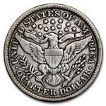 1892 Barber Quarter VF