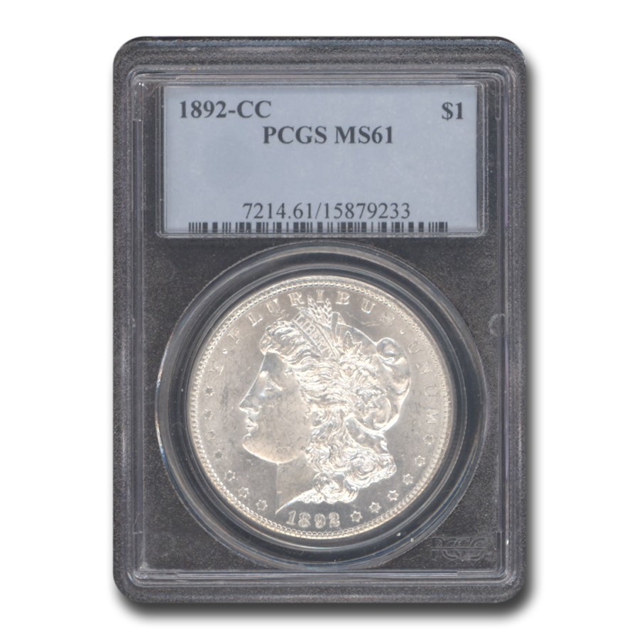 1892-CC Morgan Dollar MS-61 PCGS