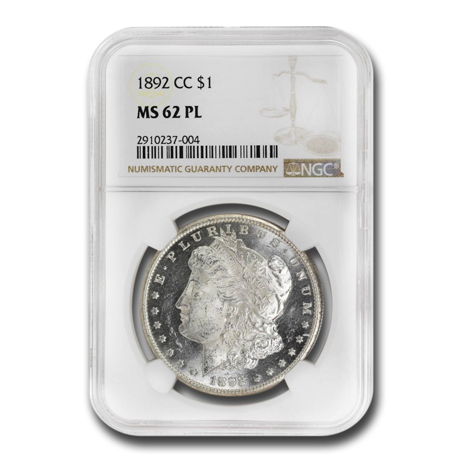 1892-CC Morgan Dollar MS-62 NGC (PL)