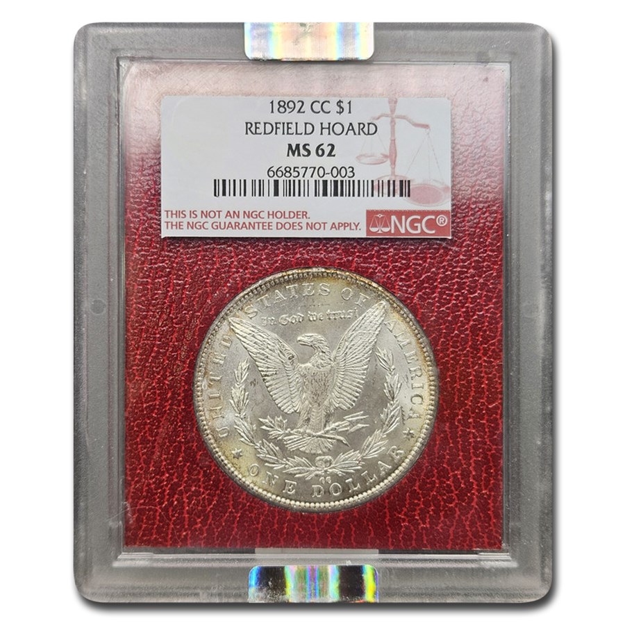 1892-CC Morgan Dollar MS-62 NGC (Redfield Hoard)