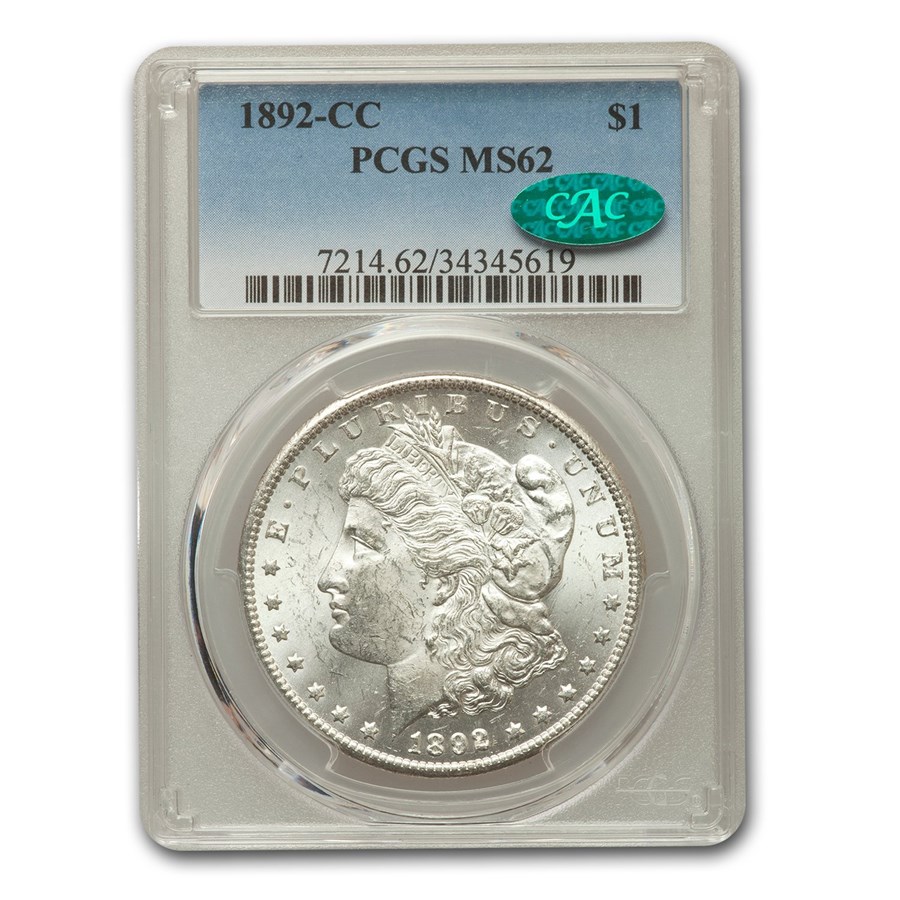 Buy 1892-CC Morgan Dollar MS-62 PCGS CAC | APMEX