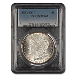 1892-CC Morgan Dollar MS-63 PCGS