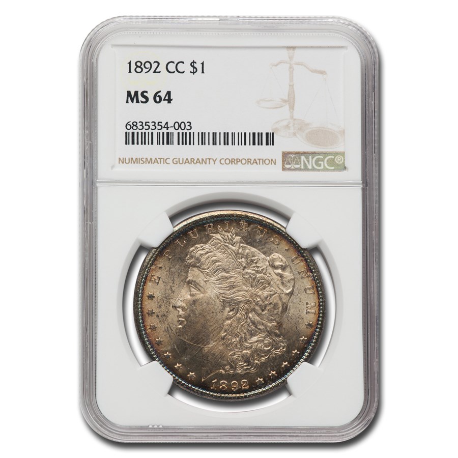 1892-CC Morgan Dollar MS-64 NGC