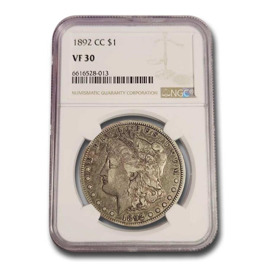 1892-CC Morgan Dollar VF-30 NGC