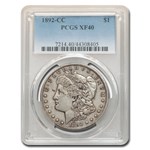 1892-CC Morgan Dollar XF-40 PCGS