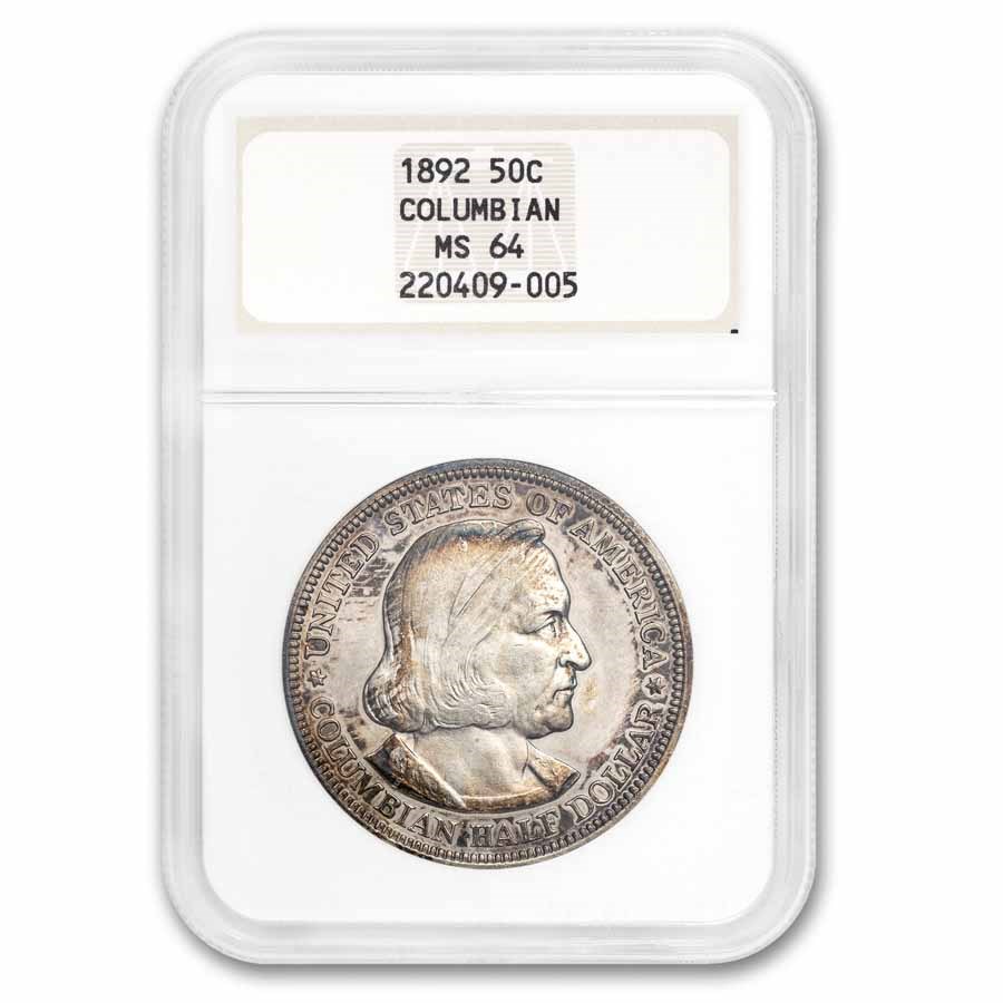 1892 Columbian Expo Half Dollar MS-64 NGC (Fatty Holder)