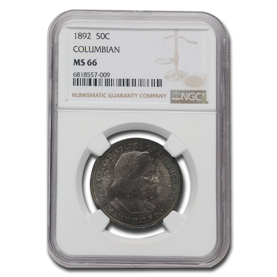 1892 Columbian Expo Half Dollar MS-66 NGC