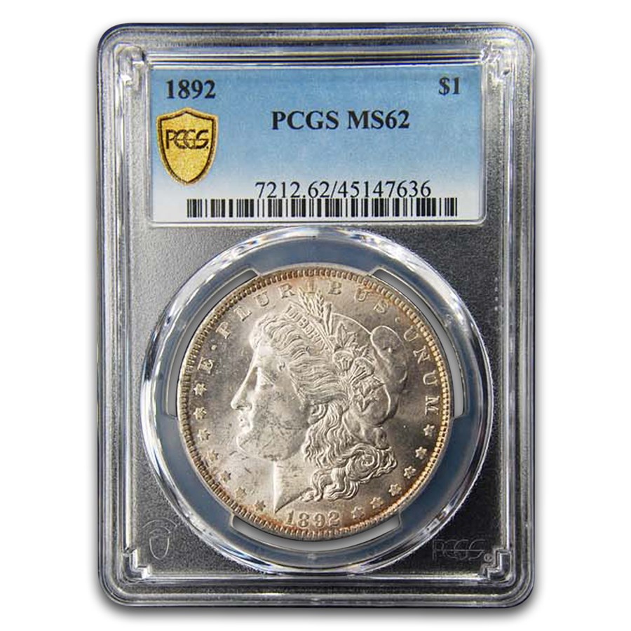 1892 Morgan Dollar MS-62 PCGS