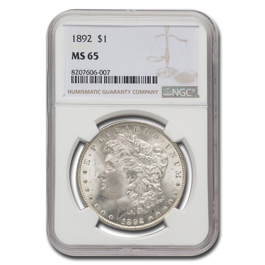 1892 Morgan Dollar MS-65 NGC