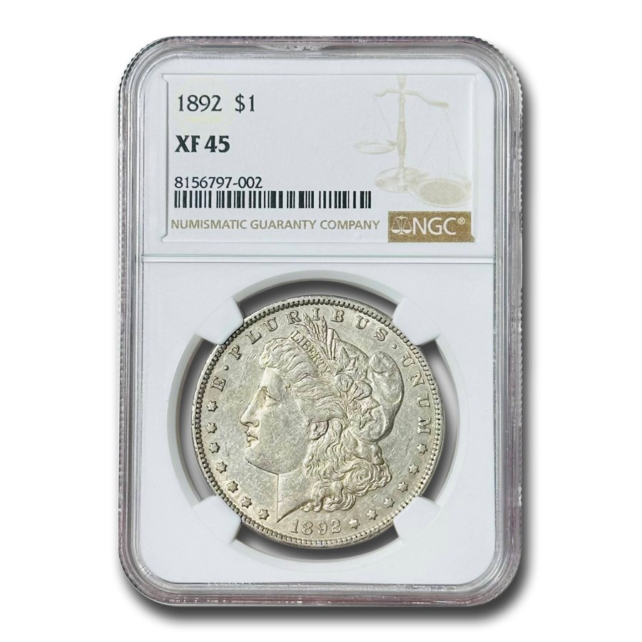 1892 Morgan Dollar XF-45 NGC