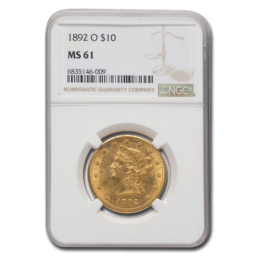 Buy 1892-O $10 Liberty Gold Eagle MS-61 NGC | APMEX