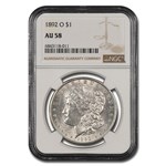 1892-O Morgan Dollar AU-58 NGC