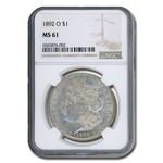 1892-O Morgan Dollar MS-61 NGC