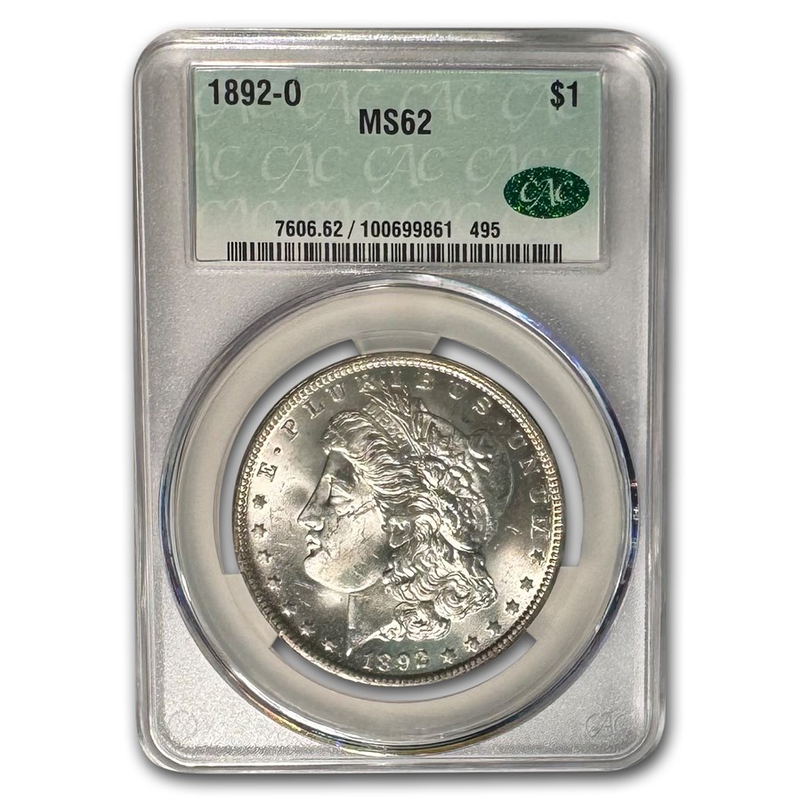 1892-O Morgan Dollar MS-62 CACG