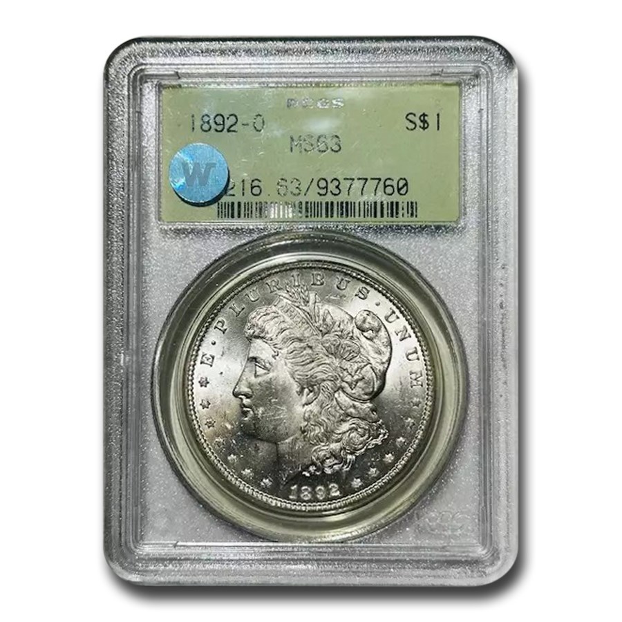 1892-O Morgan Dollar MS-63 PCGS