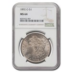 1892-O Morgan Dollar MS-64 NGC