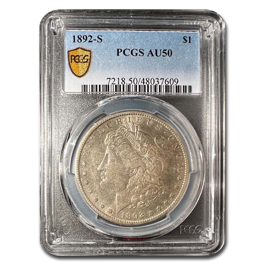 1892-S Morgan Dollar AU-50 PCGS