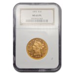 1893 $10 Liberty Gold Eagle MS-63 NGC (PL)