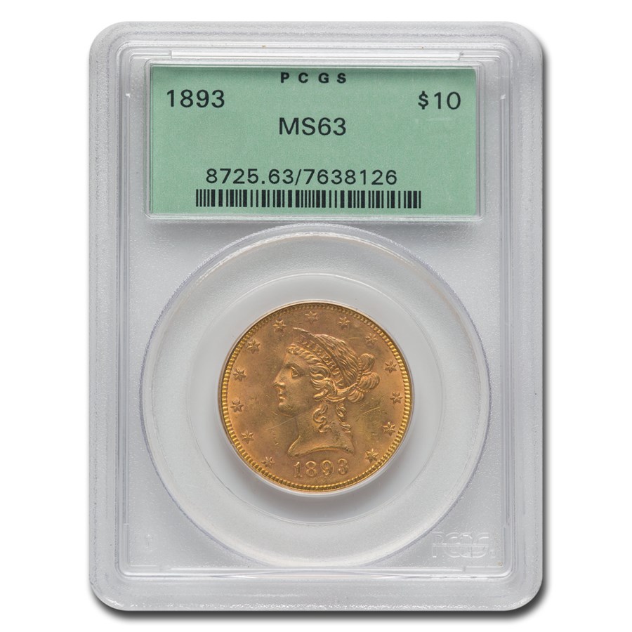 Buy 1893 $10 Liberty Gold Eagle MS-63 PCGS | APMEX