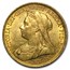 1893-1901-S Australia Gold Sovereign Victoria Veil Head BU