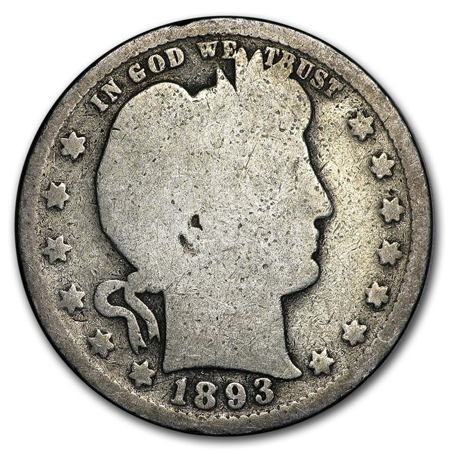 1893 Barber Quarter AG