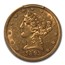 1893-CC $5 Liberty Gold Half Eagle AU-50 PCGS