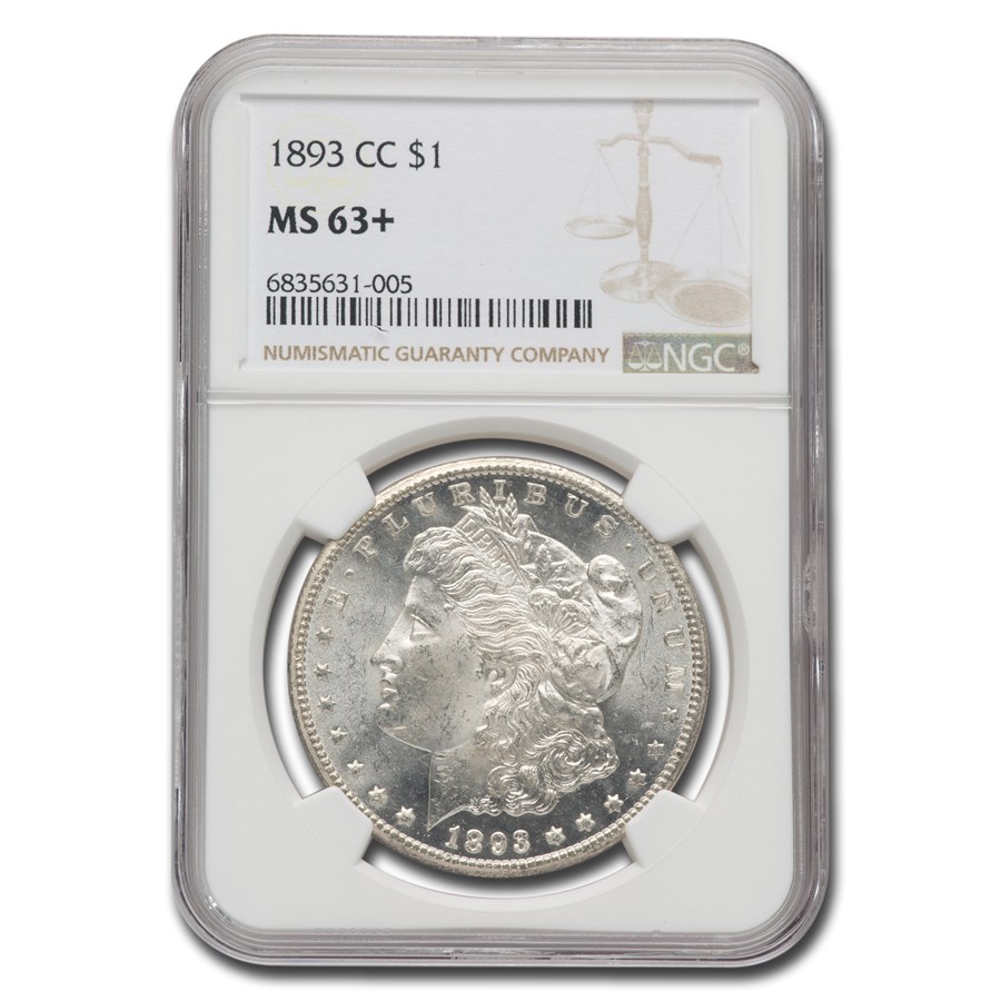 Buy 1893-CC Morgan Dollar MS-63+ NGC | APMEX