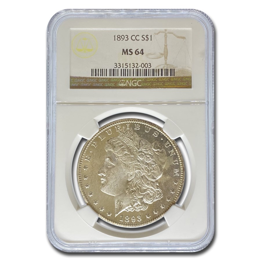 Buy 1893-CC Morgan Dollar MS-64 NGC | APMEX