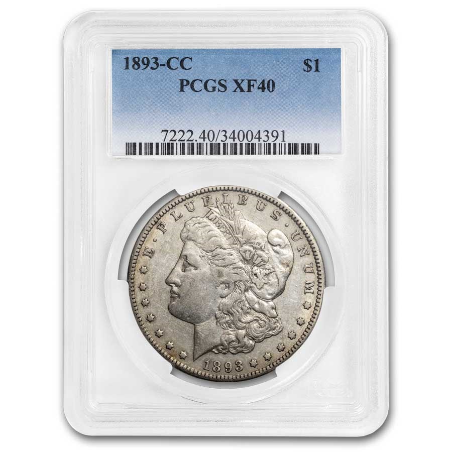 1893-CC Morgan Dollar XF-40 PCGS