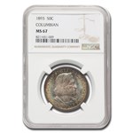 1893 Columbian Expo Half Dollar Commem MS-67 NGC