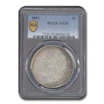 1893 Morgan Dollar VF-35 PCGS