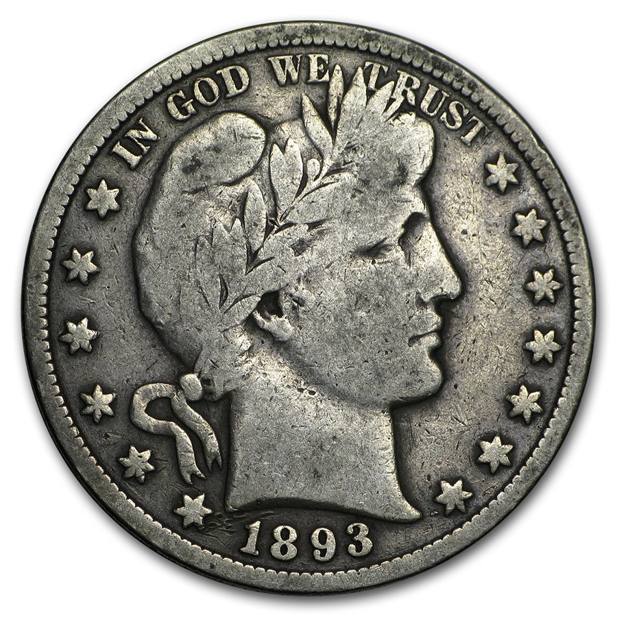 1893-O Barber Half Dollar VG