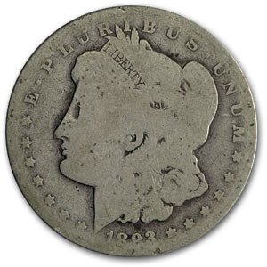 1893-O Morgan Dollar AG