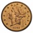 1893-S $20 Liberty Gold Double Eagle BU