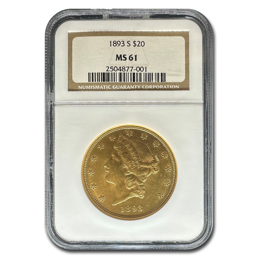 Buy 1893-S $20 Liberty Gold Double Eagle MS-61 NGC | APMEX