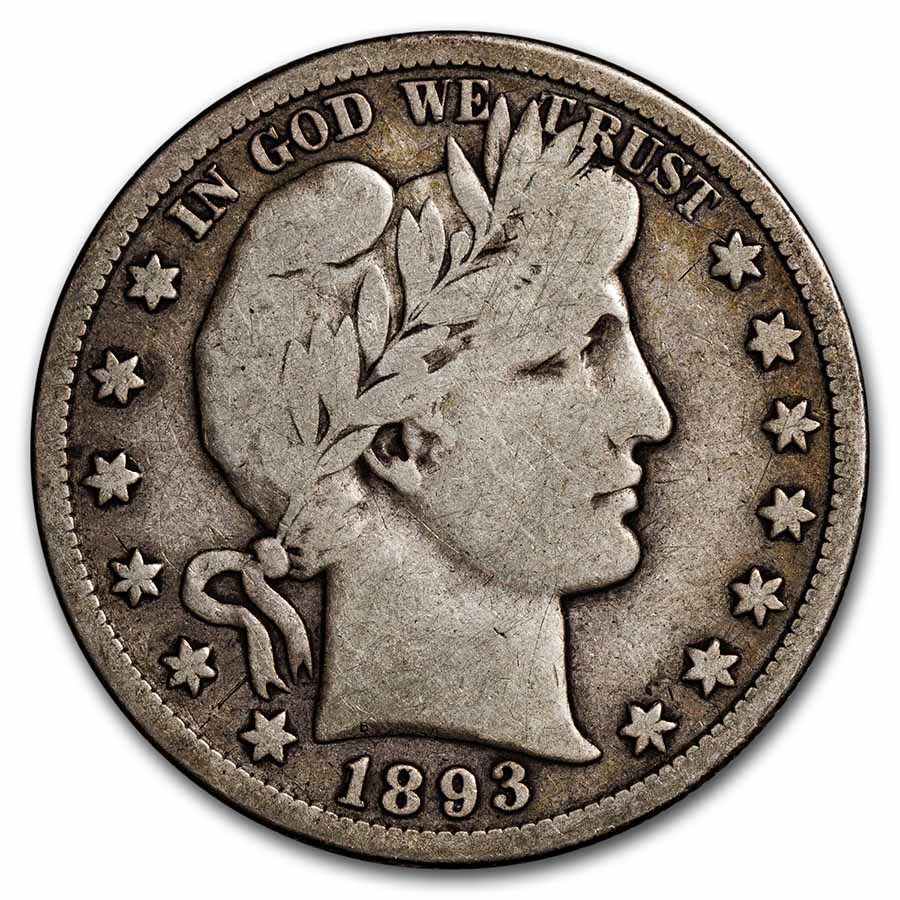 1893-S Barber Half Dollar Fine