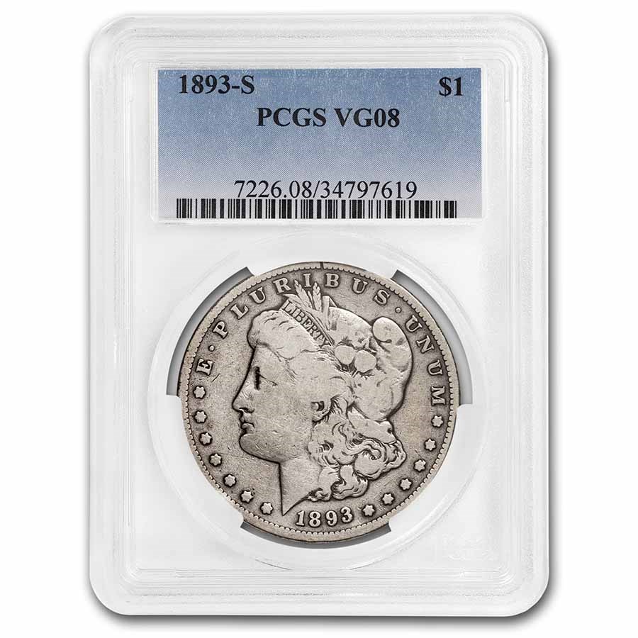 1893-S Morgan Dollar VG-8 PCGS