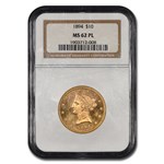 1894 $10 Liberty Gold Eagle MS-62 NGC (PL)