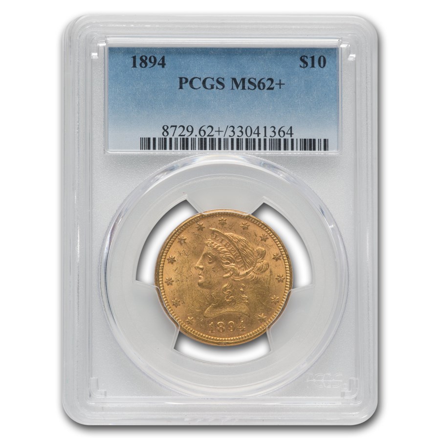 1894 $10 Liberty Gold Eagle MS-62+ PCGS