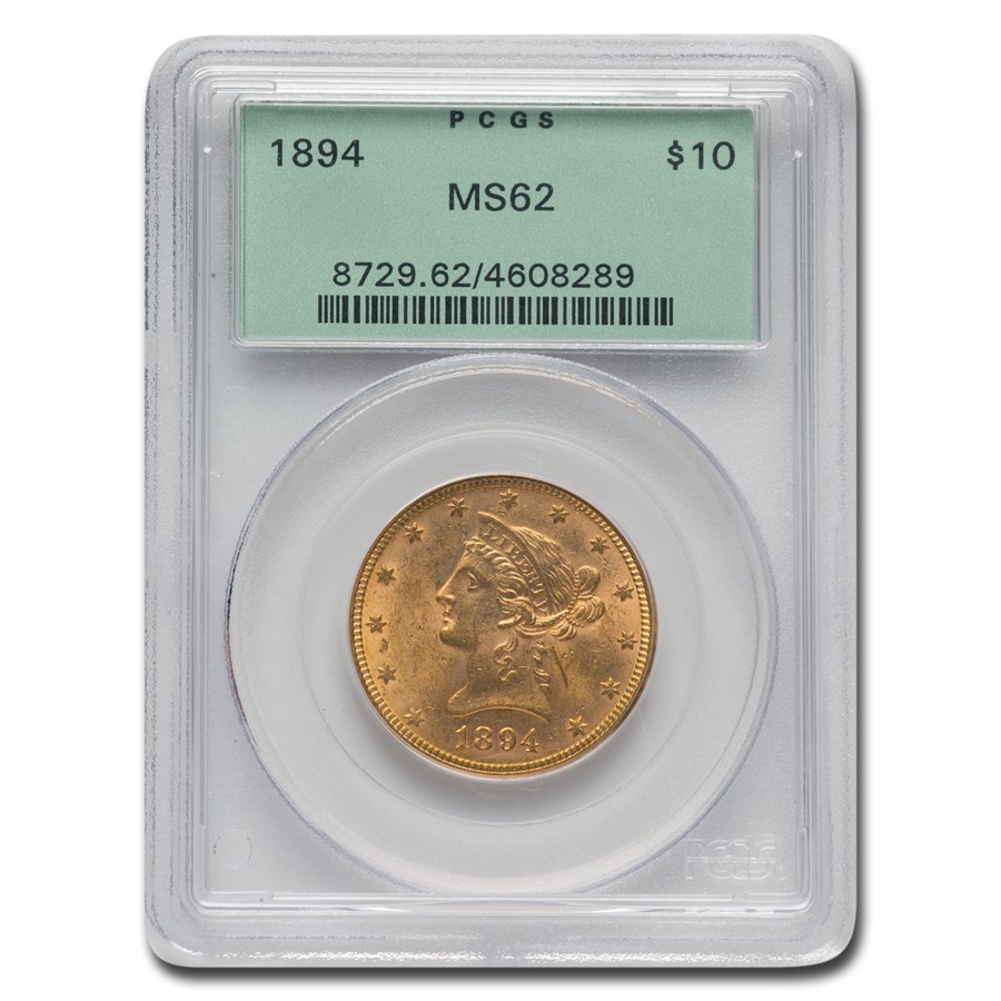 1894 $10 Liberty Gold Eagle MS-62 PCGS