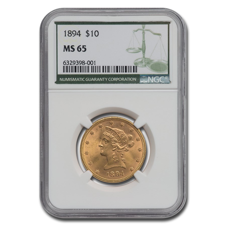 Buy 1894 $10 Liberty Gold Eagle MS-65 NGC (Green Label) | APMEX