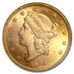 1894 $20 Liberty Gold Double Eagle MS-62 NGC