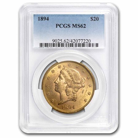 Buy 1894 $20 Liberty Gold Double Eagle MS-62 PCGS | APMEX