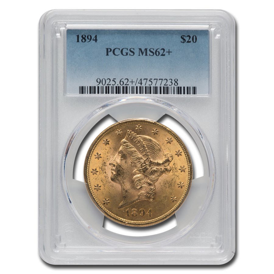 1894 $20 Liberty Gold Double Eagle MS-62+ PCGS