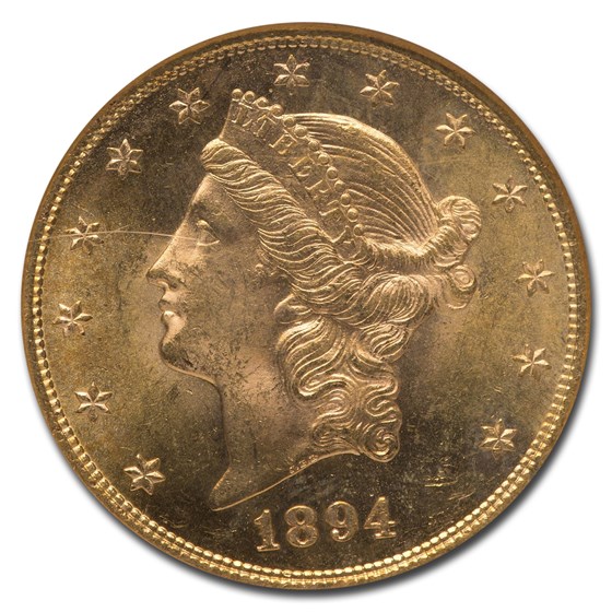 Buy 1894 $20 Liberty Gold Double Eagle MS-64 NGC | APMEX