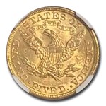 1894 $5 Liberty Gold Half Eagle MS-62 NGC