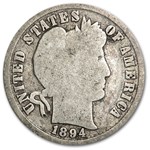 1894 Barber Dime Good